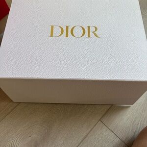 Dior White Box with Gold Logo